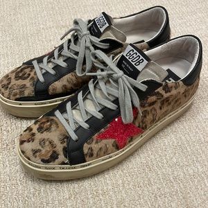 Golden Goose leopard sneakers